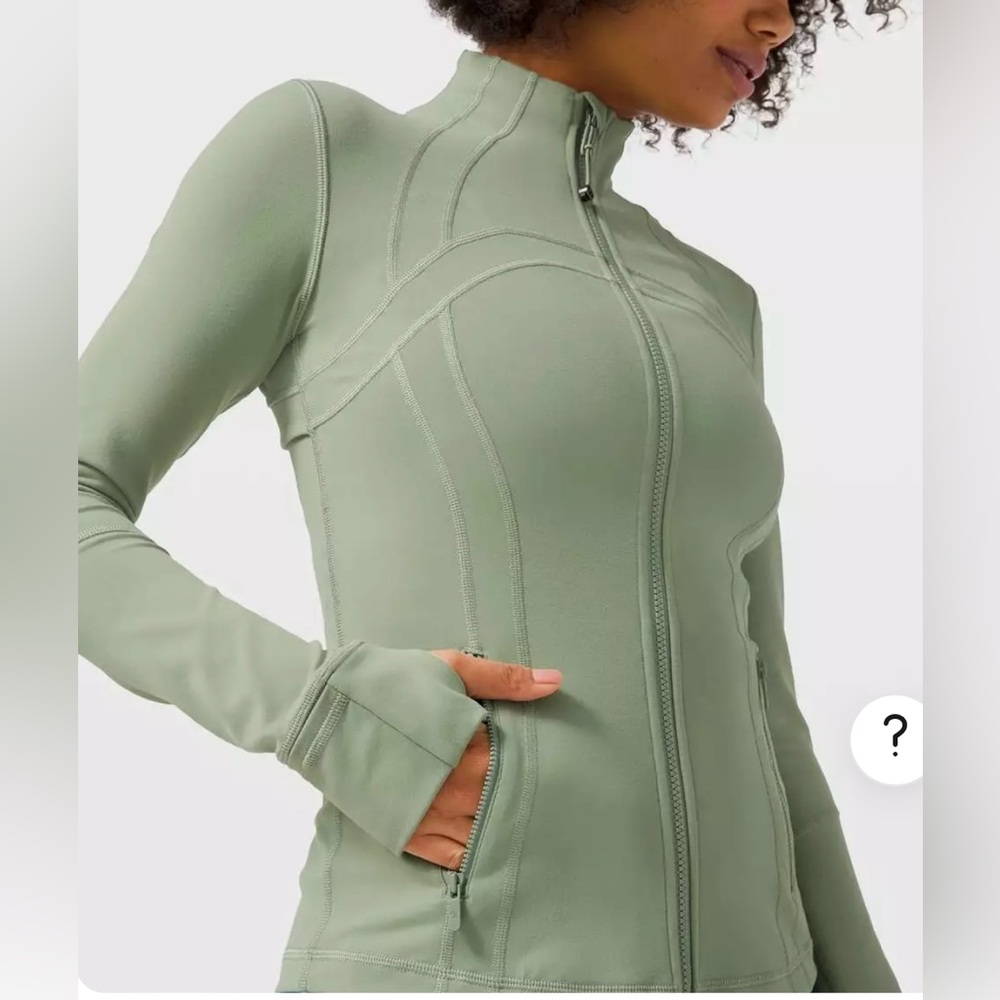 Lululemon Define Jacket Willow Green Size 8 Worn Once